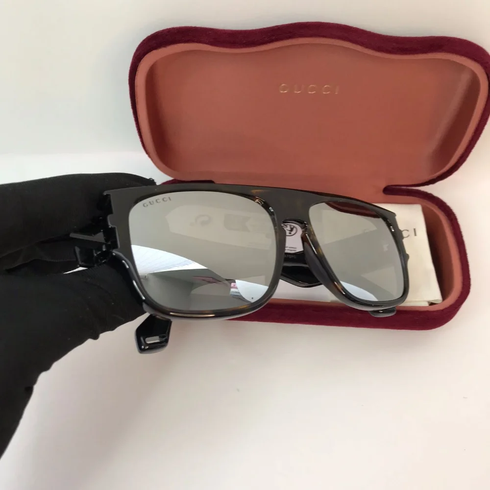 💯 original GUCCI SQUARE-FRAME ACETATE SUNGLASSES GG0664S-004 UNISEX